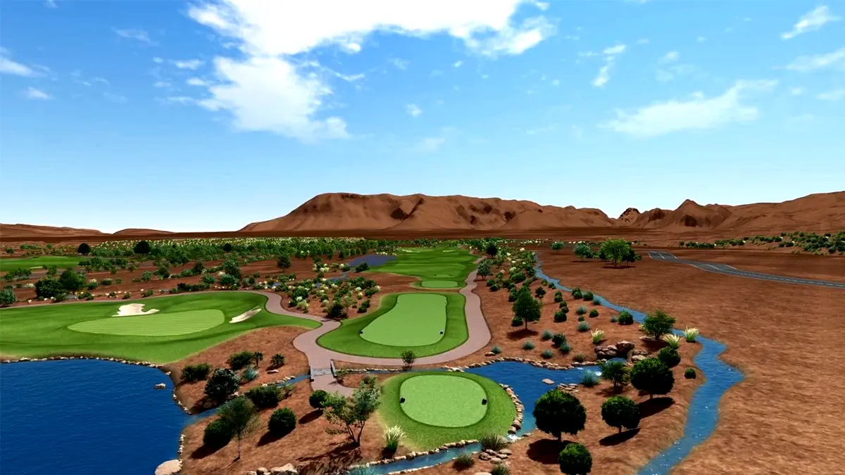 Golf 3D Animated Flyover